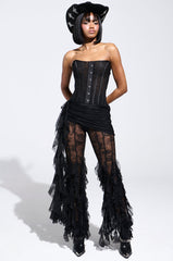 RUFFLE QUEEN LACE SKIRTED LEGGING