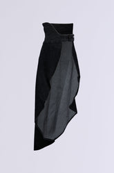 TOO TUFF GREY DENIM BELT SKIRT