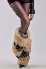 AZALEA WANG EKKO MULTI FUR STILETTO BOOT