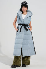 FALLON TEARAWAY VEST IN DENIM