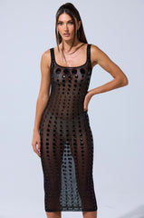 ROUND OF APPLAUSE MIDI DRESS