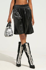 EXTRA BUTTER LEATHER SHORTS