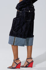 FEELS LIKE MONEY DENIM BERMUDA SHORT