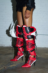 AZALEA WANG KANEY RED SPORT 2-1 BOOT