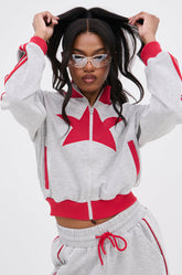 ALL STAR FULL ZIP MOCK NECK SWEATSHIRT