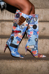 AZALEA WANG SYLRILA MULTI ABSTRACT BOOT