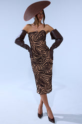 OUT OF THIS WORLD MIDI DRESS