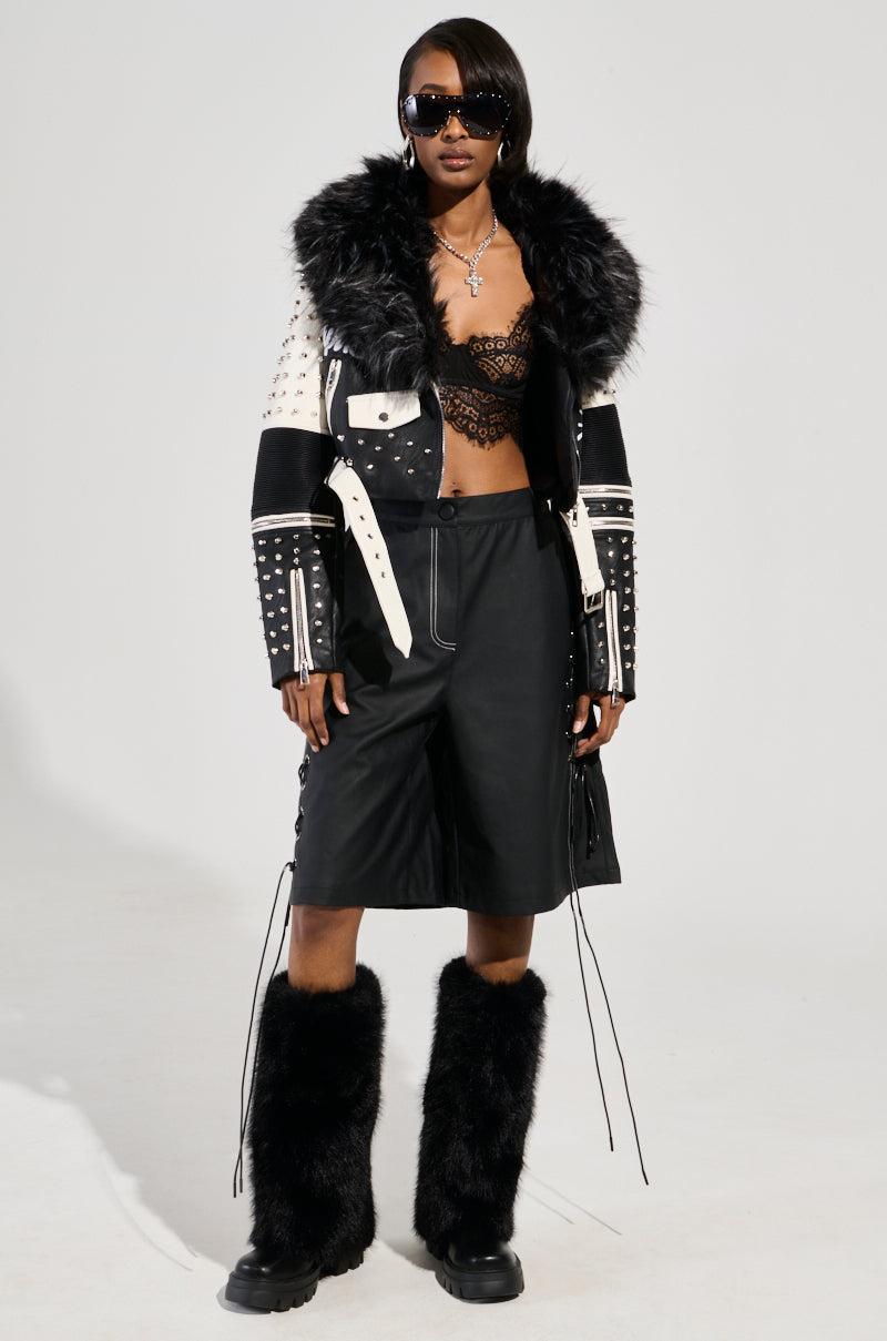 FROM THE BRONX FUR TRIM MOTO