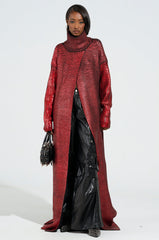 WORTHY OF LOVE LONG SLEEVE TURTLENECK METALLIC SWEATER