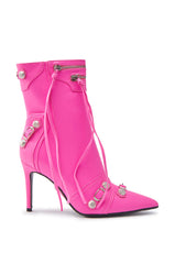 AZALEA WANG BROOKLYN HOT PINK STILETTO BOOTIE