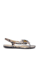 AKIRA BRUNA SNAKE SANDAL