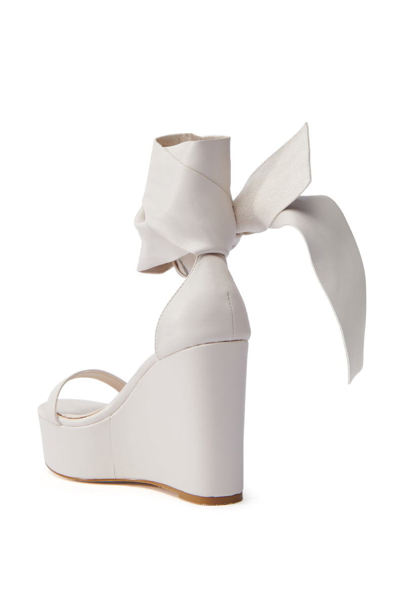 AZALEA WANG EMEKA BONE WEDGE SANDAL