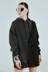 CASUAL BUSINESS SWEATSHIRT BLAZER MINI DRESS