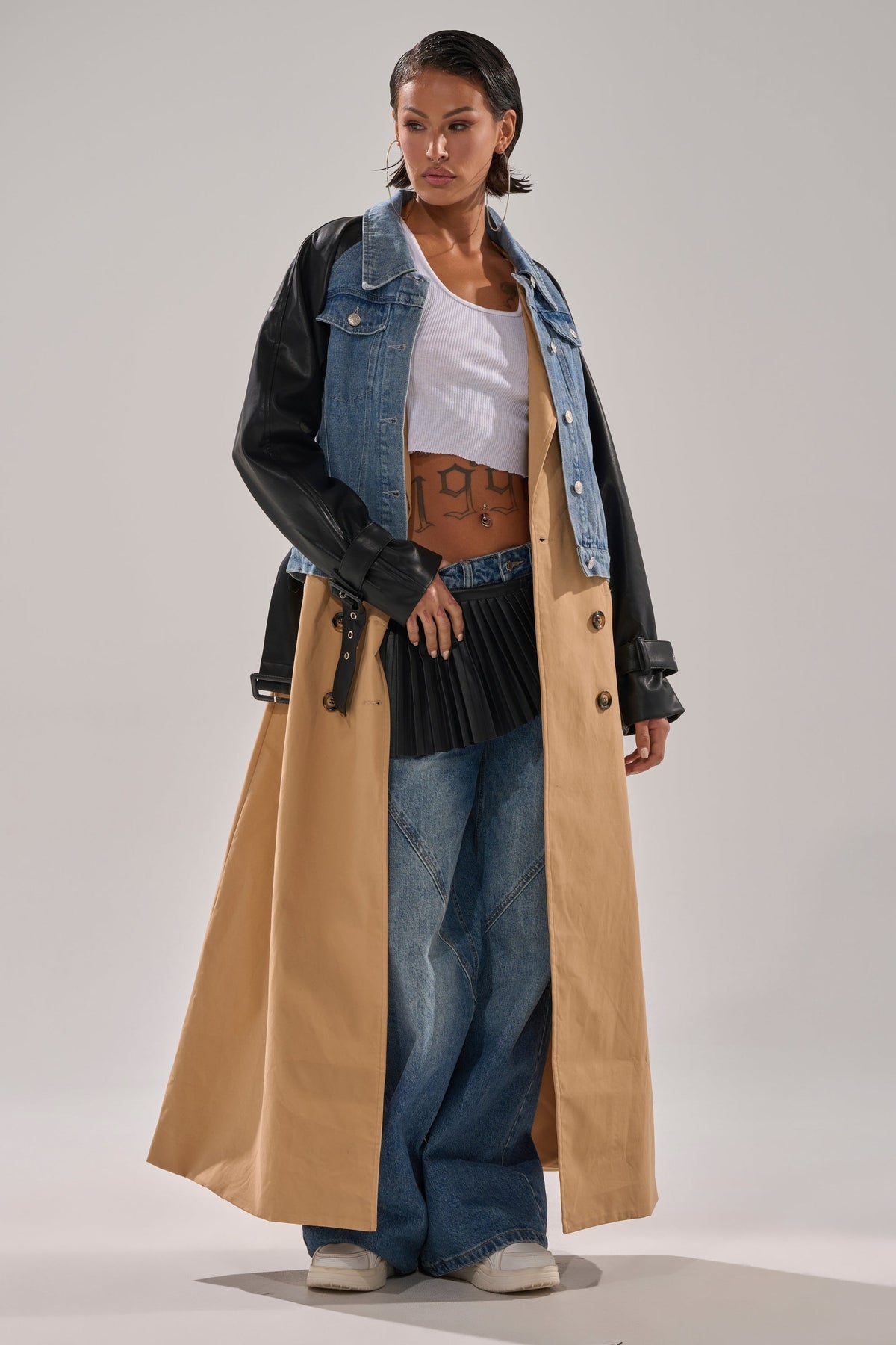 CITY SLICKER MIXED MEDIA TRENCH