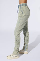 SOCIAL STATUS FLARE LEG DENIM JOGGER