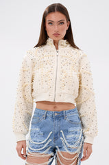 GOODIE TWO SHOES EMBELLISHED BOMBER