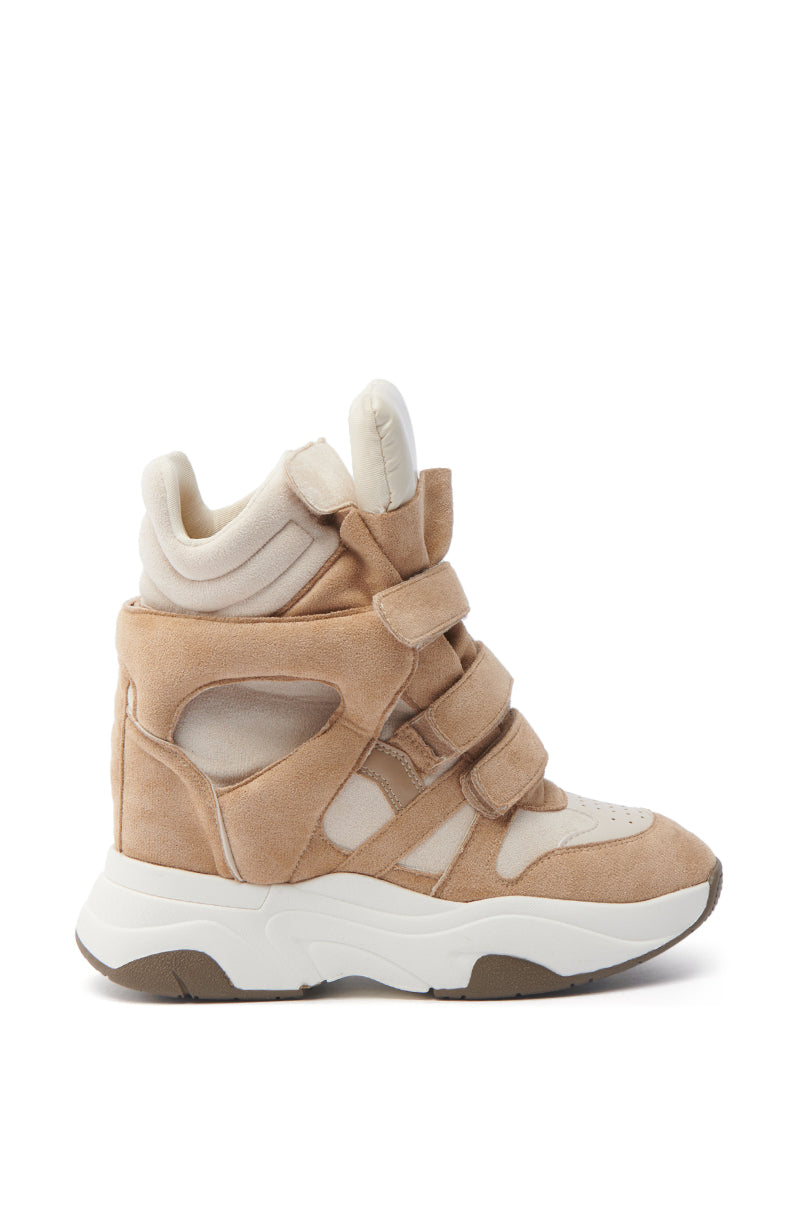 MARANTO TAUPE WEDGE SNEAKER