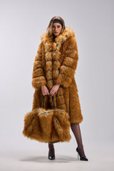 OLD MONEY FAUX FUR COAT