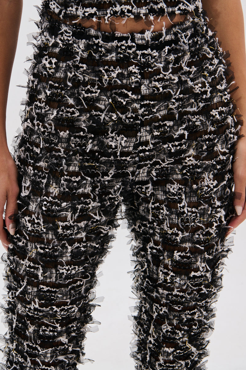 CRAZY FOR YOU FRINGE FLARE LEGGING