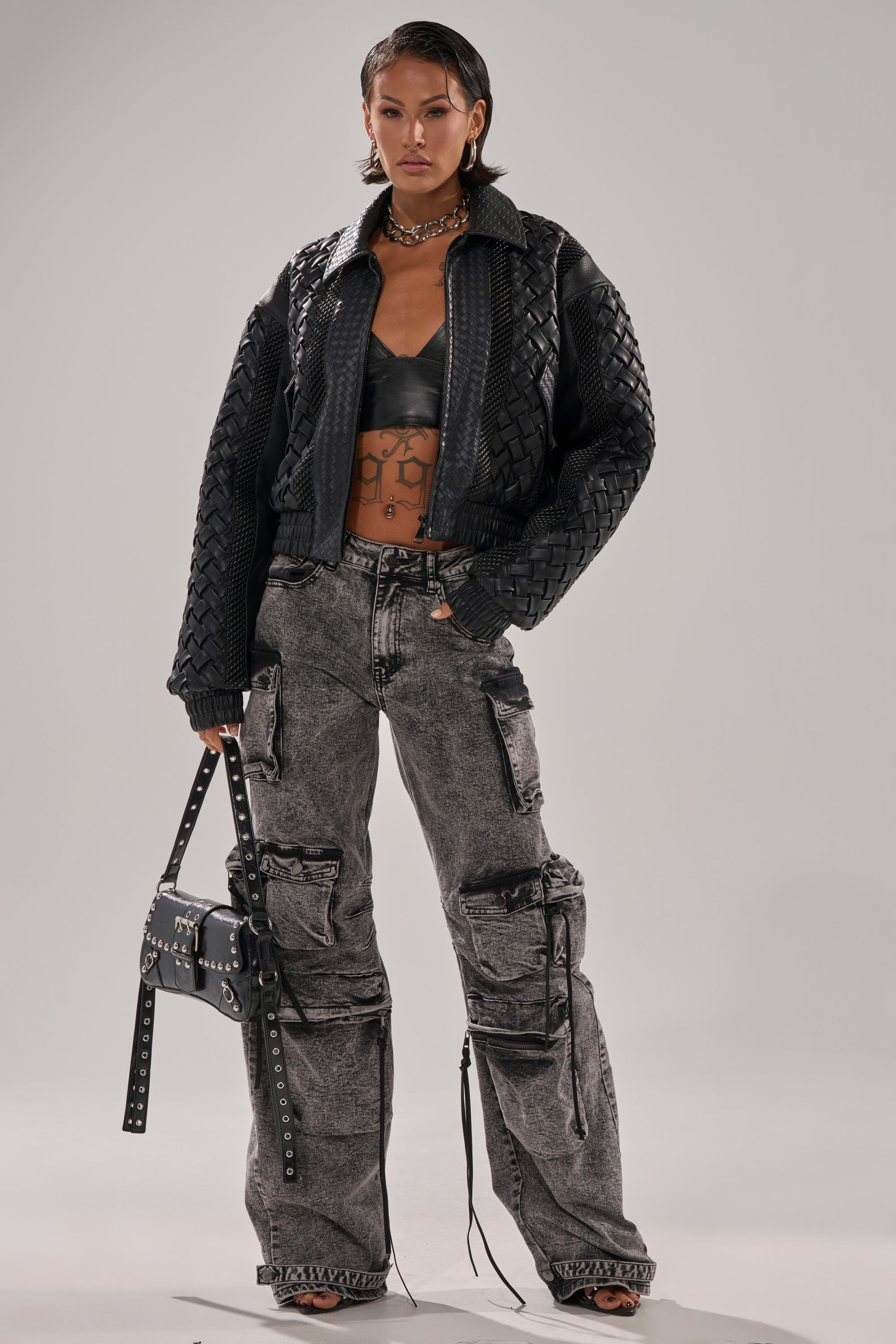 KEEP IT LOWKEY PATCHWORK BOMBER