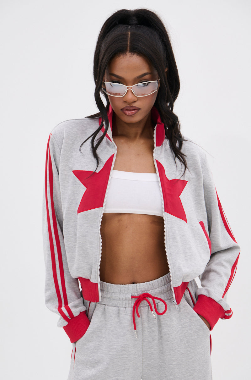 ALL STAR FULL ZIP MOCK NECK SWEATSHIRT