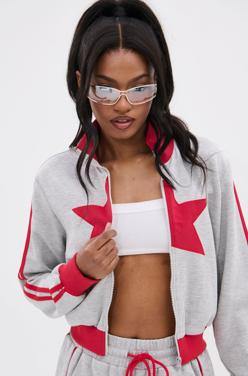 ALL STAR FULL ZIP MOCK NECK SWEATSHIRT