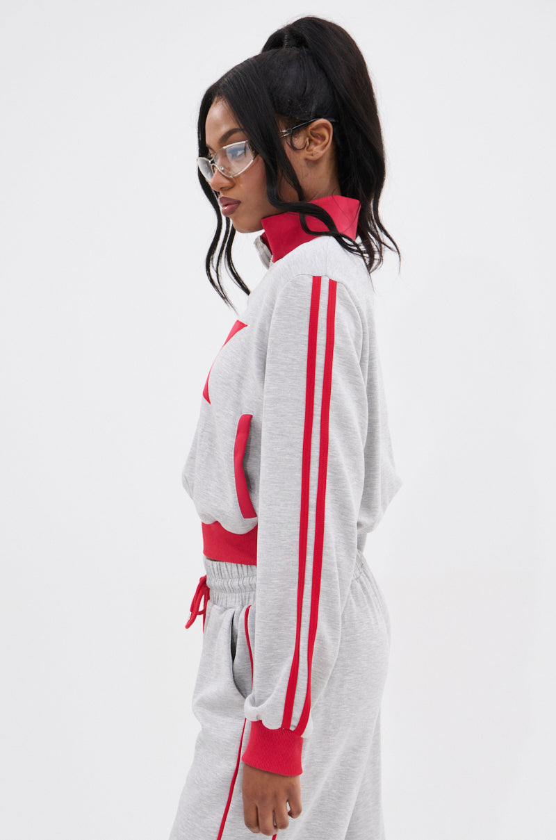 ALL STAR FULL ZIP MOCK NECK SWEATSHIRT