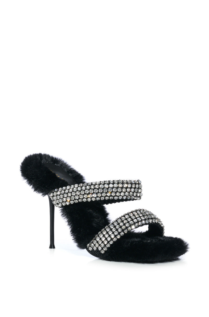 AZALEA WANG KAE BLACK STILETTO SANDAL