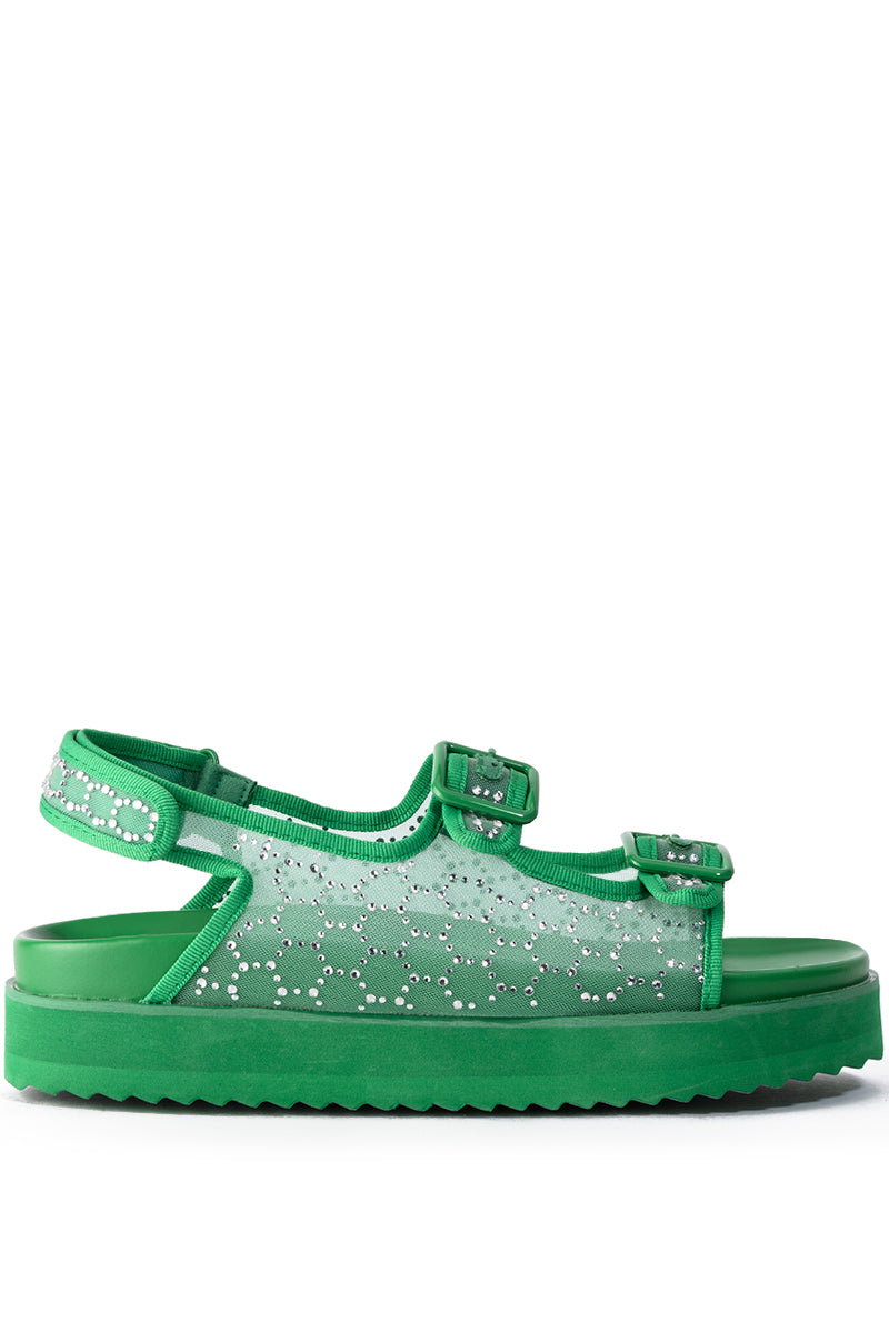 CORTA GREEN STRAP SANDAL
