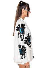 EYE FOR EYE SEQUIN BLAZER
