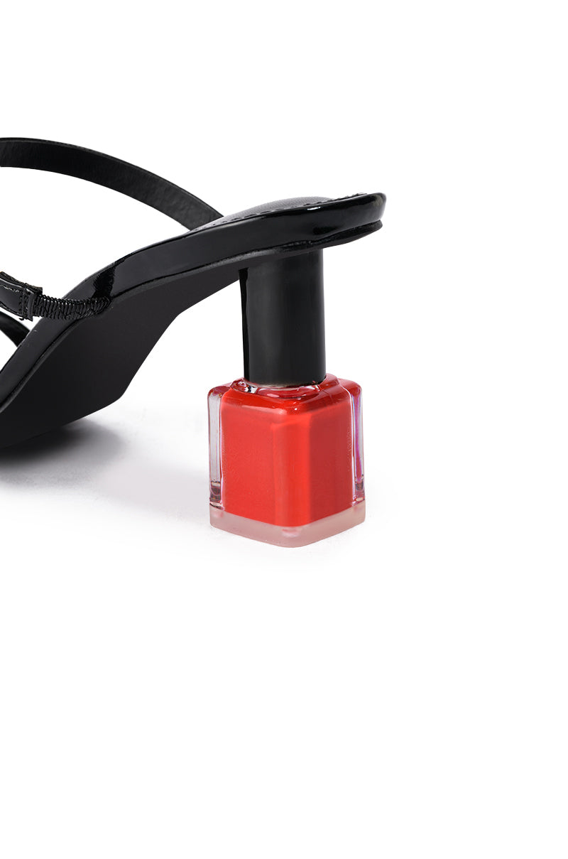 POLISH EMBELLISHED FLAT SANDAL