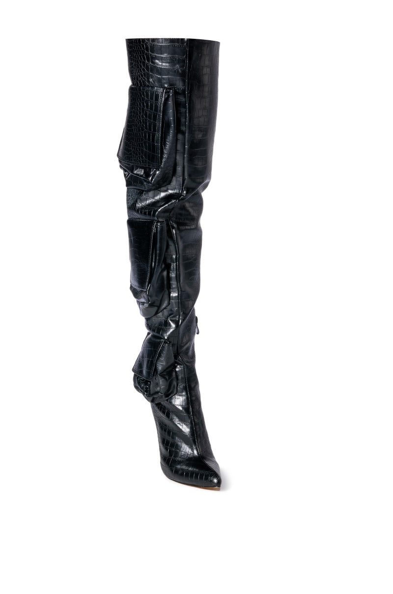 LEVELUP OVER THE KNEE STILETTO BOOT