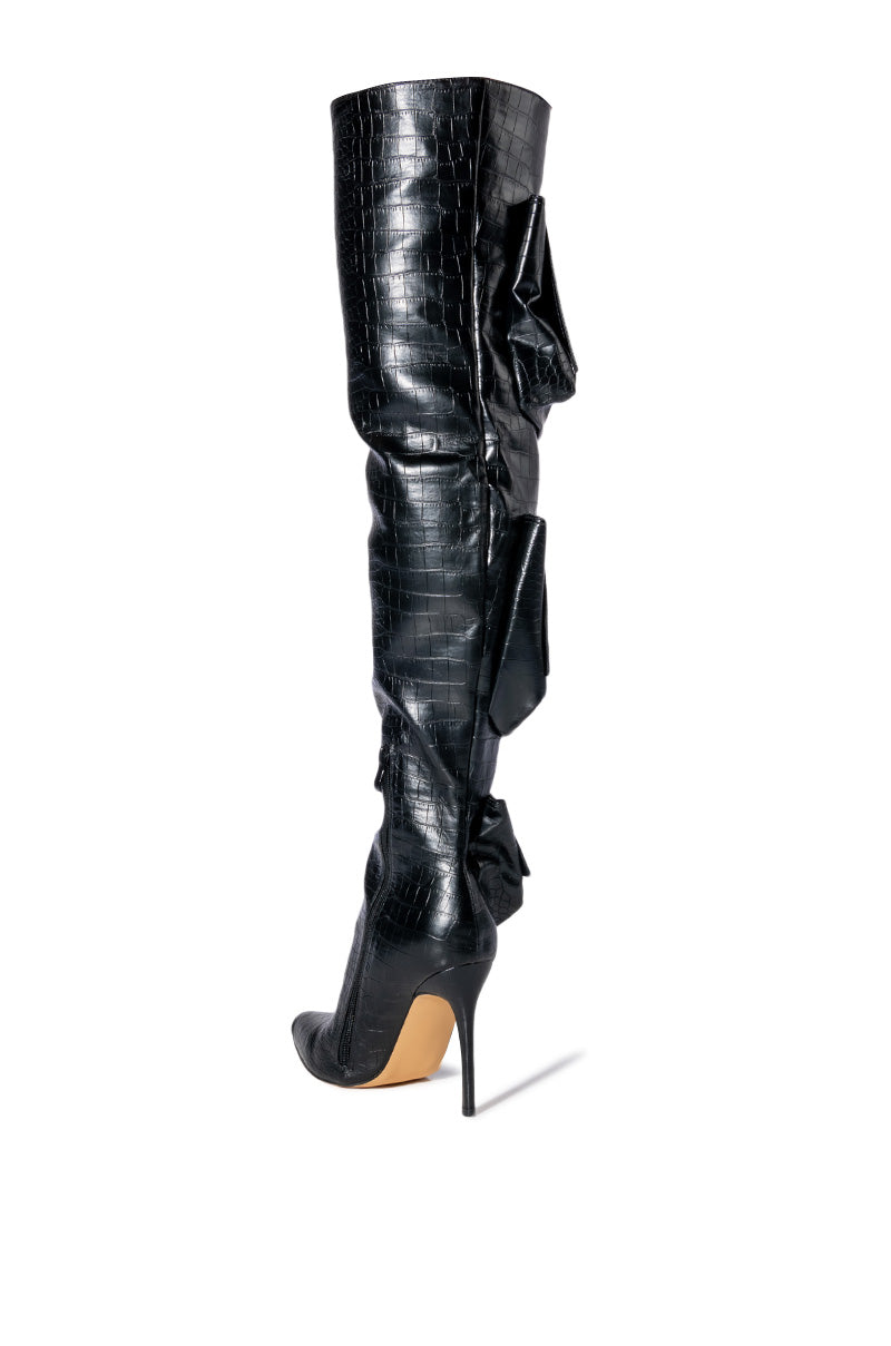 LEVELUP OVER THE KNEE STILETTO BOOT