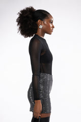 SEXY MESH CASUAL BODYSUIT